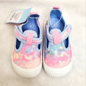 NWT Girl's Toddler tie dye pink shoes size 5